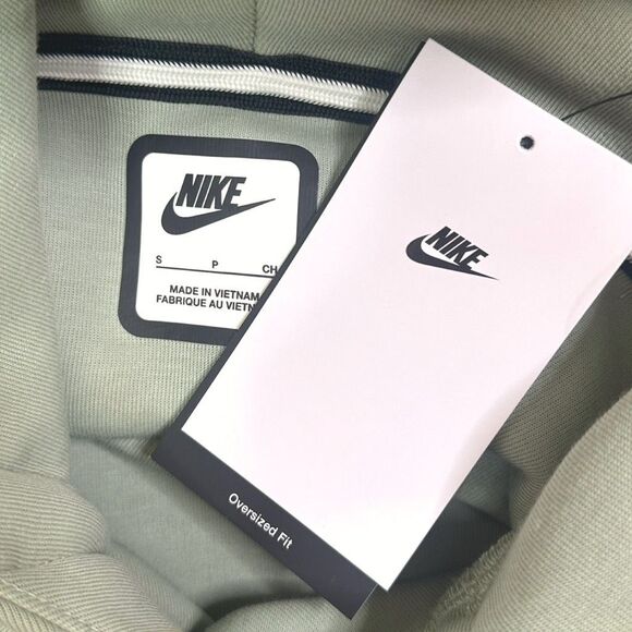 Nike Sportswear Tech Fleece Oversized Hoodie - Size Small - Jade Horizon / Black - Picture 6 of 8